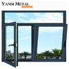 Yandi Factory ventes directes conception professionnelle fenêtre isolante en aluminium à double vitrage