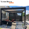 3 × 3 3 × 4 4 × 6 4 × 8 Balcon Métal Luxe moderne jardin étanche Système de couverture de pergola de pavillon en aluminium extérieur étanche automatique