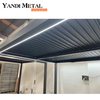 Pergola moderne personnalisée en aluminium, pergola et gazebo imperméables d'extérieur en aluminium électrique